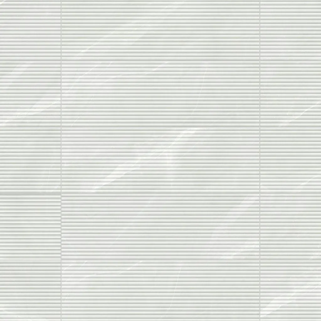 PARADISE FLUTED WHITE MATE 30x90 RC