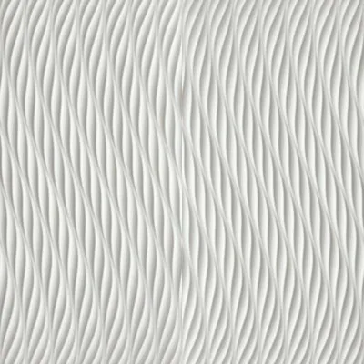 3D wall design Twist White