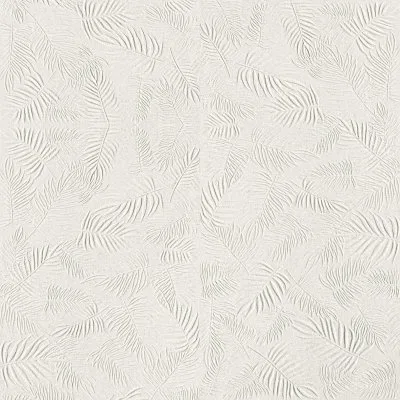3D Wall Carve Leaf White