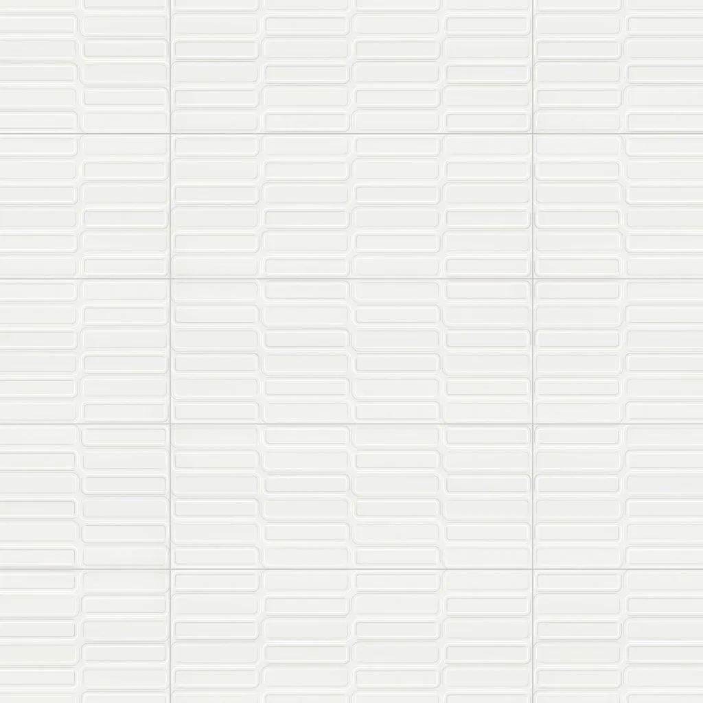 GLACIAR OVAL WHITE MATE 30x75 RC PB